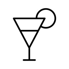 Wall Mural - Outline Mocktail icon