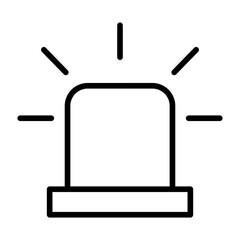 Canvas Print - Outline Siren icon