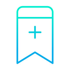 Poster - Outline gradient Add Bookmark icon