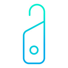 Sticker - Outline gradient Door Tag icon