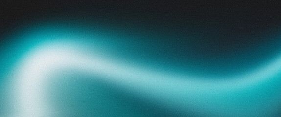 Wall Mural - abstract background teal blue green black color gradient grainy texture dark technology web banner d