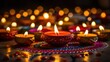 Diwali candle lights and lamps