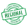 Stempel Schild Regionale Produkte Regional frisch und gut