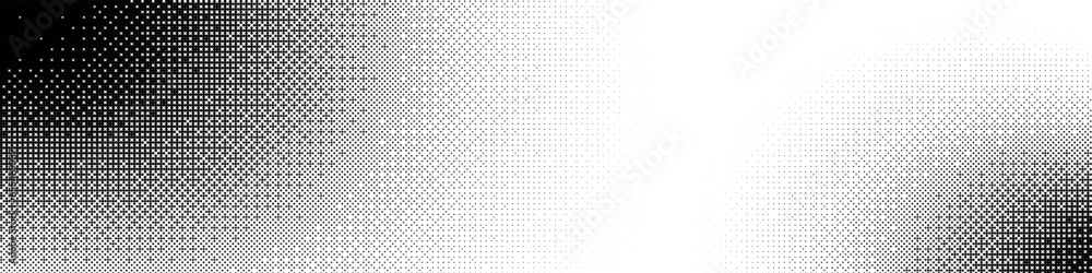 Halftone pattern background with gradient transition, comic style dots ...