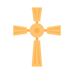 Sticker - catholic cross bright