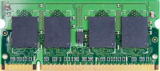 Detail of a module of RAM (Random Access Memory) chip