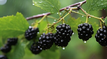 wild Berries mix, raspberry, blueberry, blackberry, isolated on white background, full depth of field