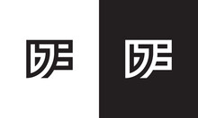 BJF Logo , Monogram Unique Logo, Black And White Logo, Premium Elegant Logo, Letter BJF Vector	
