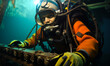 Unsung Heroes of the Deep: Commercial Diver Inspecting Equipment
