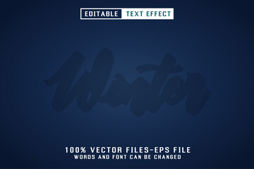 Poster - Winter Editable Text Effect