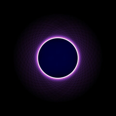 circle abstract black background