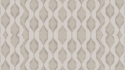 Poster - Digital loop animation of a symmetrical white geometric pattern. 3d rendering 4K