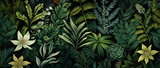 Leaves and plants background texture
