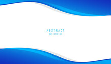 Abstract Background With Blue Curve Elements