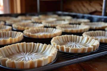 Poster - pie crusts prebaked and ready for filling