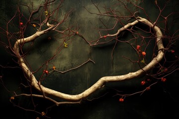 Wall Mural - two tree branches intertwined