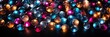Seamless Background Of Christmas Lights, Hd Background, Background For Website