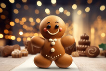 gingerbread man wallpaper for christmas