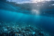 Plastic bags garbage trash in sea environmental pollution created with Generative AI technology	
