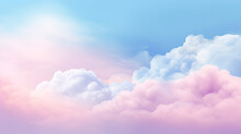 Clouds Are Pastel Gradient Abstract Sky Background