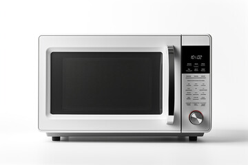 Microwave oven isolated on white background. 3d illustration.