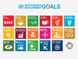 © creativerse - sustainable development goals vector illustration. icons for sustainable development goals.