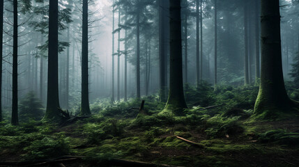  fog in the forest