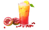 Fototapeta Kuchnia - Yummy Colorful iced Guava Isolated on White Transparent Background.