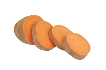 Wall Mural - sweet potatoes isolated on transparent background with png.