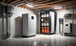 Energizing tomorrow, today: basement battery storage for renewable living.