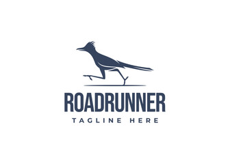 Wall Mural - roadrunner bird logo vector icon illustration