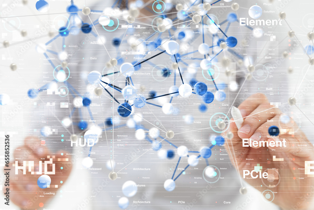 Business intelligence analyst dashboard on virtual