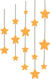 Fototapeta Pokój dzieciecy - Stars Hanging Decoration