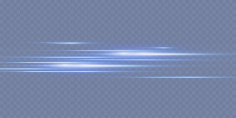 Wall Mural - vector illustration in blue color. set of light effects. glare and flash. bright beams of light. glo