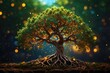 Tree of life with the roots. ai generative