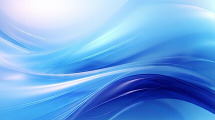 Wall Mural - Abstract magical blue background with waves and light effects