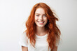 © Tetiana - Close up photo portrait of a beautiful young woman smiling and looking at camera isolated on a white background