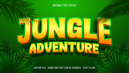 Poster - Editable text effect jungle mock up