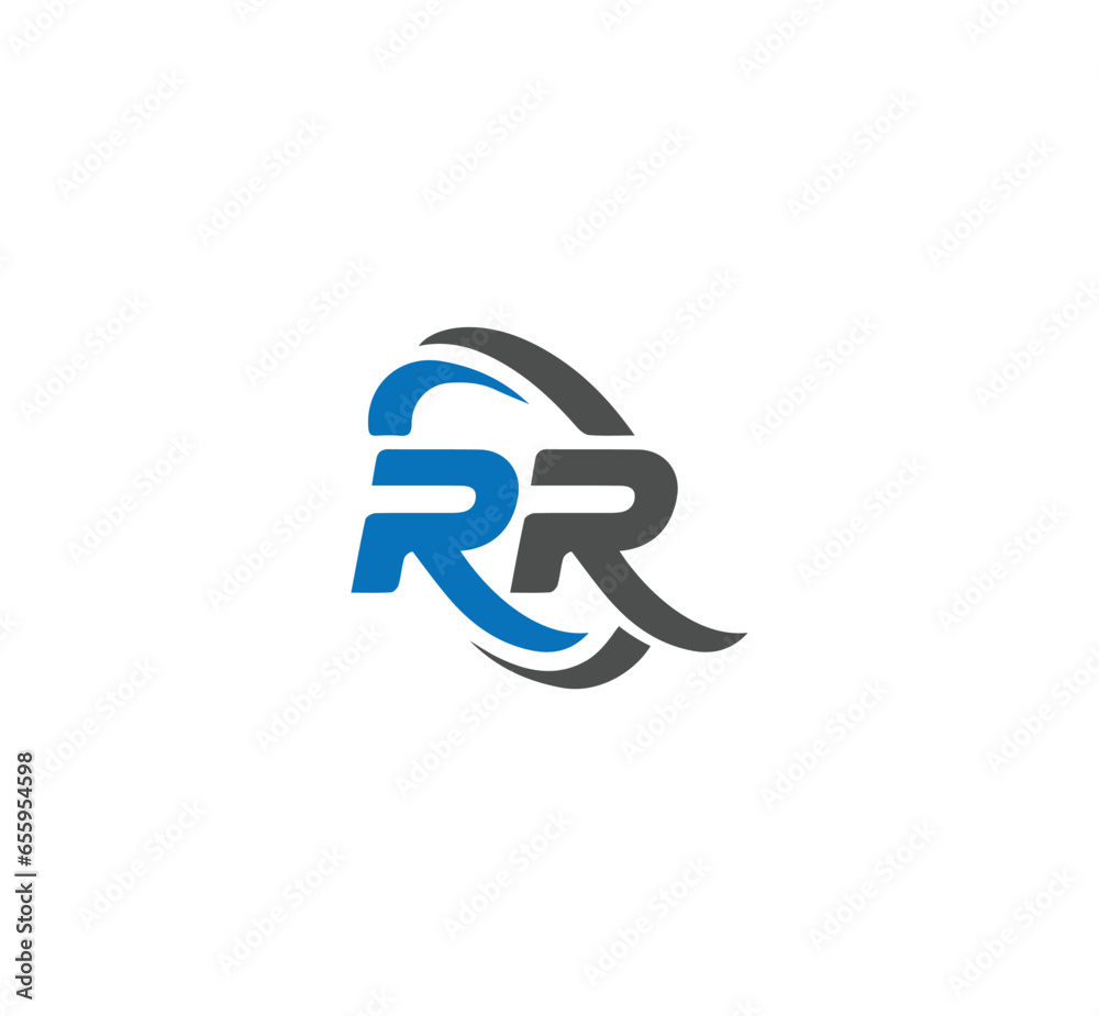RR latter design initial RR logo design vector Stock Vector | Adobe Stock