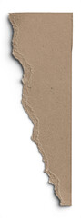 Sticker - Light Brown Cardboard Paper Torn Corner 1