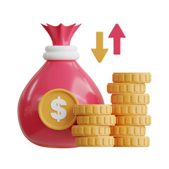 Poster - Cash Flow 3d Illustration