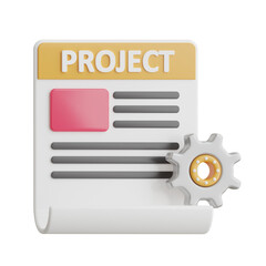 Poster - Project Management 3d Illustration