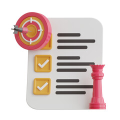 Poster - Strategy 3d Illustration