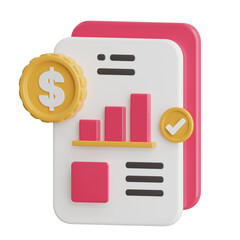 Poster - Business Report 3d Illustration