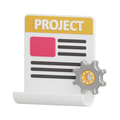 Poster - Project Management 3d Illustration