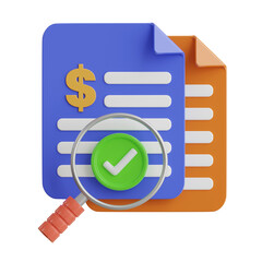 Poster - Audit 3d Illustration