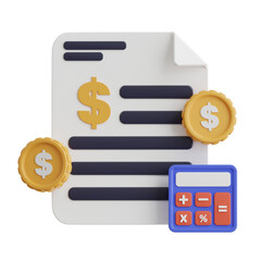 Poster - Accounting 3d Illustration