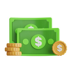Poster - Cash Money 3d Illustration