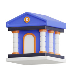 Poster - Bank 3d Illustration