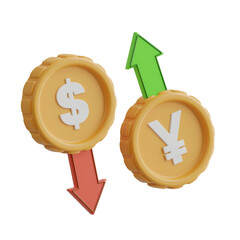 Poster - Currency Exchange 3d Illustration